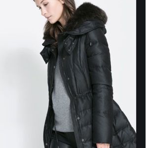 Zara puffer coat